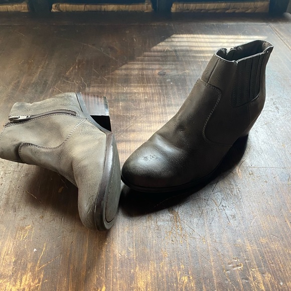 Rustic Grey Ankle Boots - Picture 4 of 15